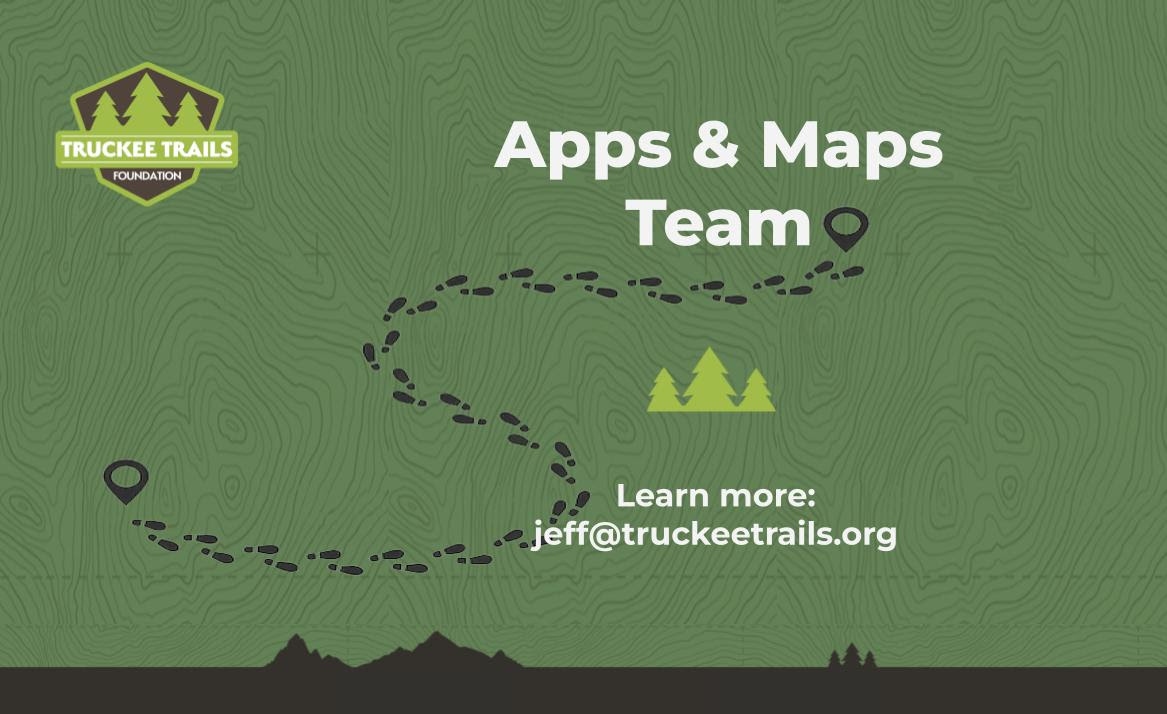 truckee trails apps maps - Truckee Trails Foundation